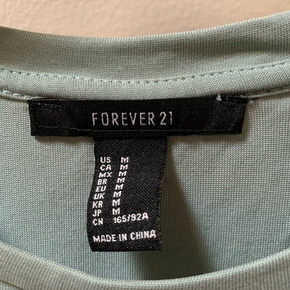 Forever 21 green shirt - Picture 2 of 2